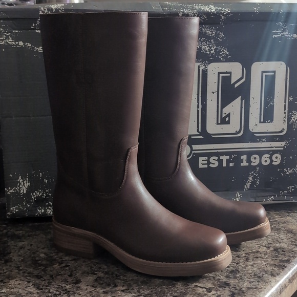 Dingo Men\'s Brown Dutton Leather Boots
